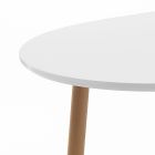 Table à manger extensible jusqu'à 220 cm en Mdf blanc mat - Toledo Viadurini