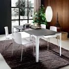 Table à manger extensible jusqu'à 222 cm en Fenix Made in Italy - Vulcano Viadurini
