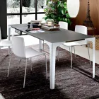 Table à manger extensible jusqu'à 222 cm en Fenix Made in Italy - Vulcano Viadurini