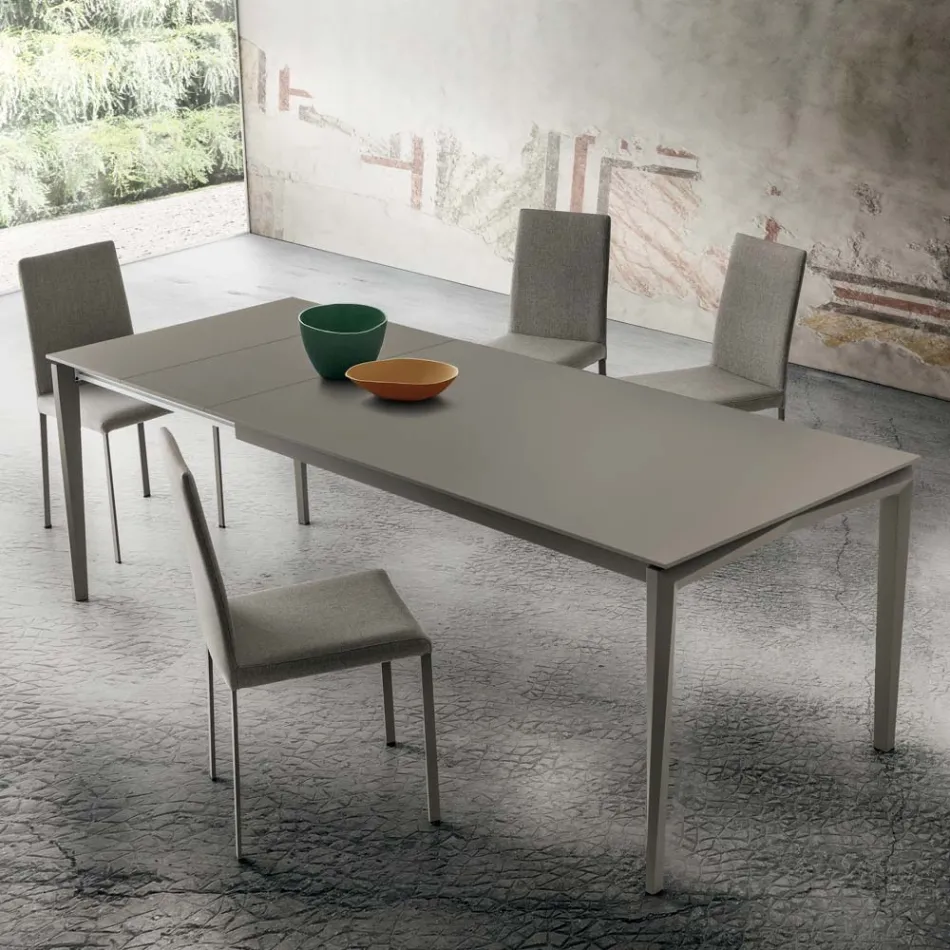 Table à manger extensible jusqu'à 240 cm en Fenix Made in Italy - Fantastique Viadurini