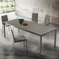 Table à manger extensible jusqu'à 240 cm en Fenix Made in Italy - Fantastique
