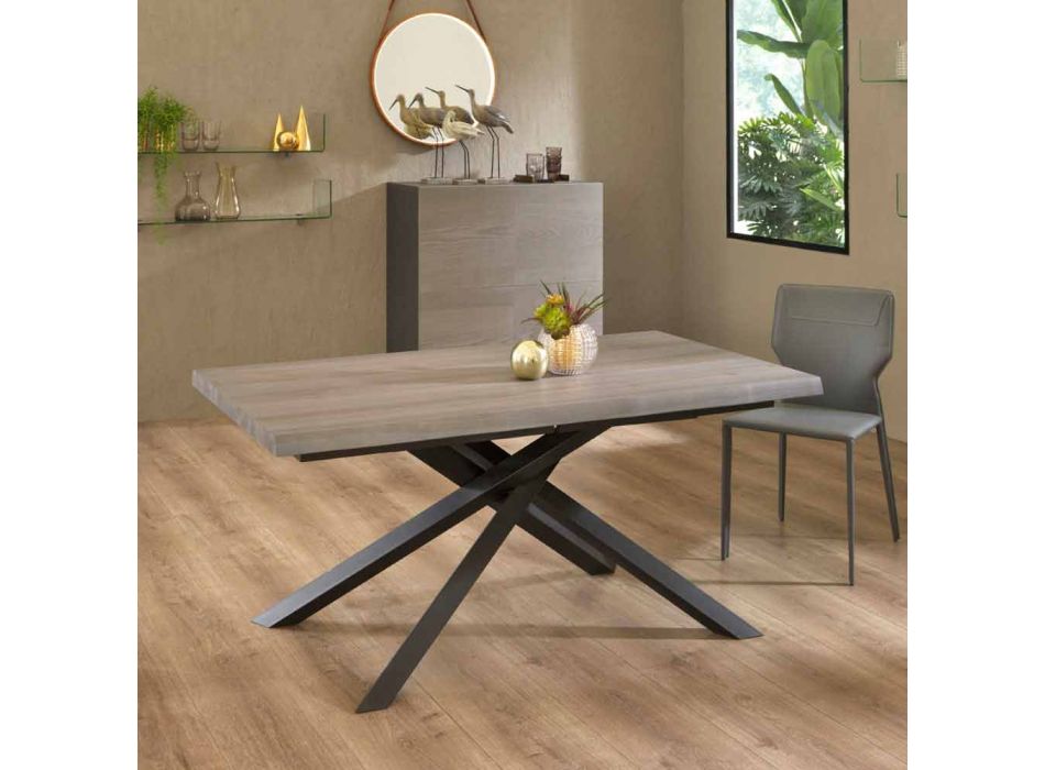 Table à manger extensible jusqu'à 240 cm en bois Made in Italy - Xino Viadurini