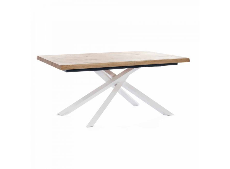Table à manger extensible jusqu'à 240 cm en bois Made in Italy - Xino Viadurini