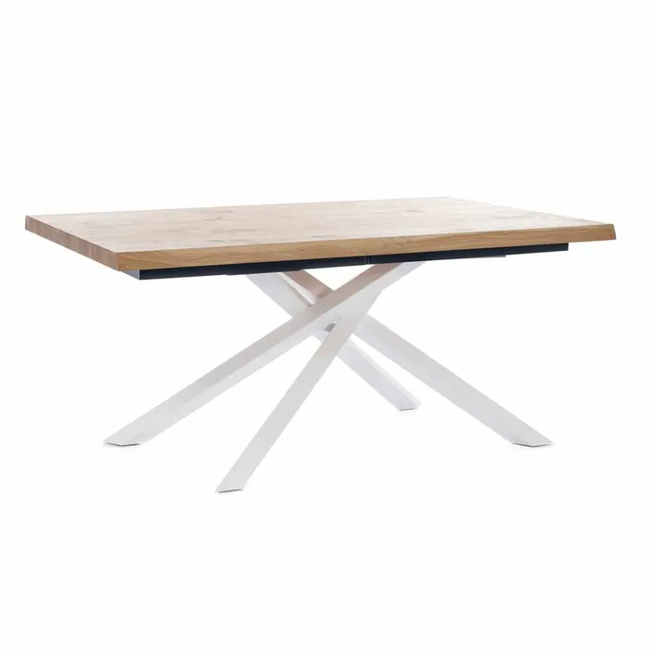 Table à manger extensible jusqu'à 240 cm en bois Made in Italy - Xino Viadurini