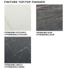 Table à manger extensible jusqu'à 278 cm en Laminam Made in Italy - Settimmio Viadurini