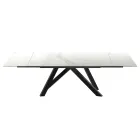 Table à manger extensible jusqu'à 278 cm en Laminam Made in Italy - Settimmio Viadurini