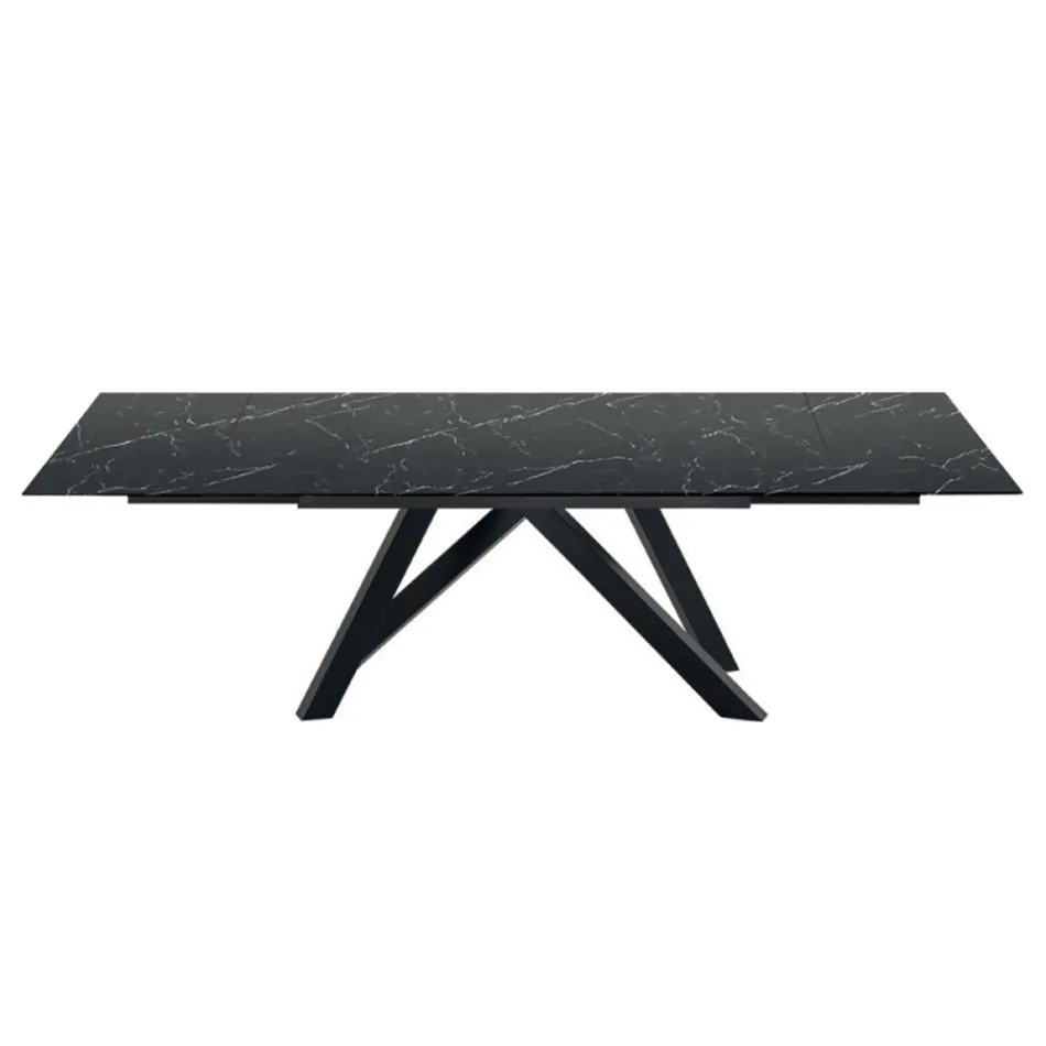 Table à manger extensible jusqu'à 278 cm en Laminam Made in Italy - Settimmio Viadurini