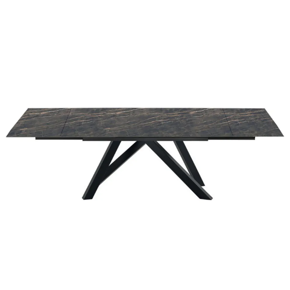 Table à manger extensible jusqu'à 278 cm en Laminam Made in Italy - Settimmio Viadurini