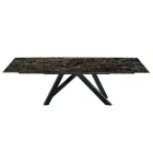 Table à manger extensible jusqu'à 278 cm en Laminam Made in Italy - Settimmio Viadurini