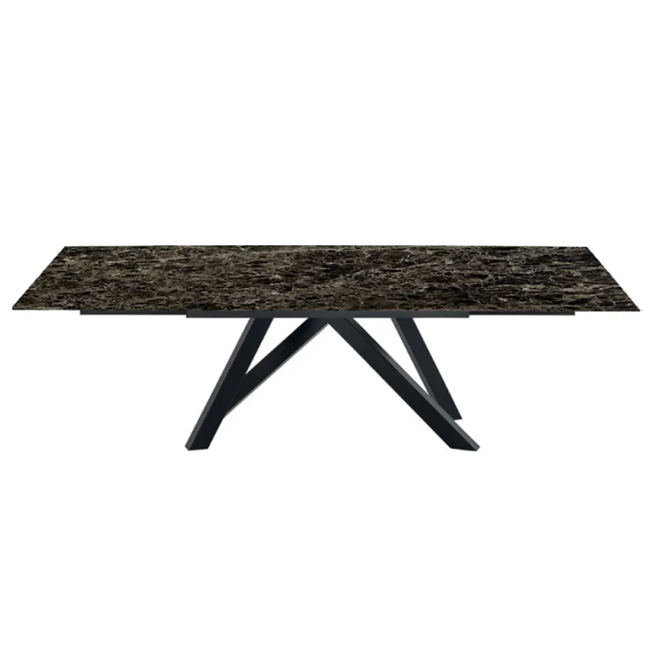 Table à manger extensible jusqu'à 278 cm en Laminam Made in Italy - Settimmio Viadurini