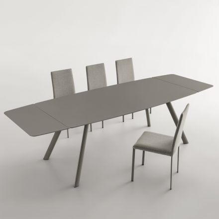 Table à manger extensible jusqu'à 280 cm en Fenix Made in Italy - Lingotto Viadurini