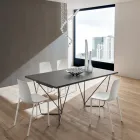 Table à manger extensible jusqu'à 280 cm en Fenix Made in Italy - Eolo Viadurini