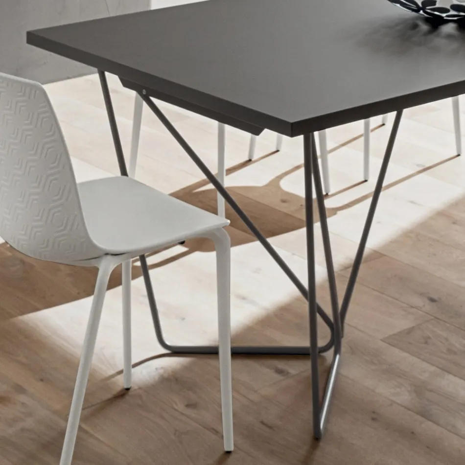 Table à manger extensible jusqu'à 280 cm en Fenix Made in Italy - Eolo Viadurini