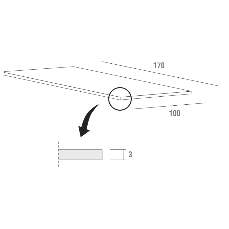 Table à manger extensible jusqu'à 280 cm en Fenix Made in Italy - Eolo Viadurini