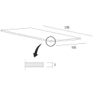 Table à manger extensible jusqu'à 280 cm en Fenix Made in Italy - Eolo Viadurini