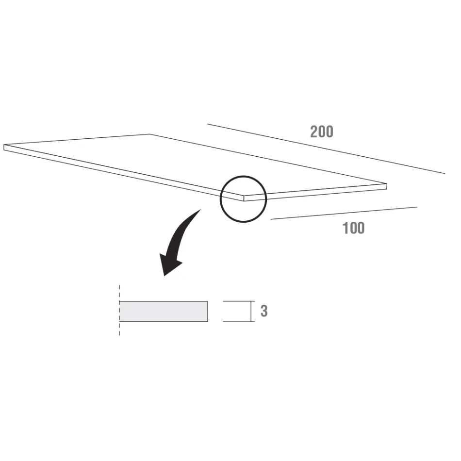 Table à manger extensible jusqu'à 280 cm en Fenix Made in Italy - Eolo Viadurini