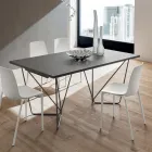 Table à manger extensible jusqu'à 280 cm en Fenix Made in Italy - Eolo Viadurini