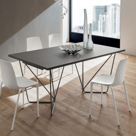 Table à manger extensible jusqu'à 280 cm en Fenix Made in Italy - Eolo Viadurini