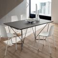 Table à manger extensible jusqu'à 280 cm en Fenix Made in Italy - Eolo
