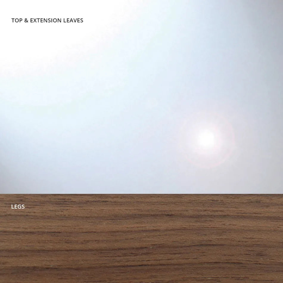 Table à manger extensible jusqu'à 280 cm en verre fabriquée en Italie - Antimo Viadurini