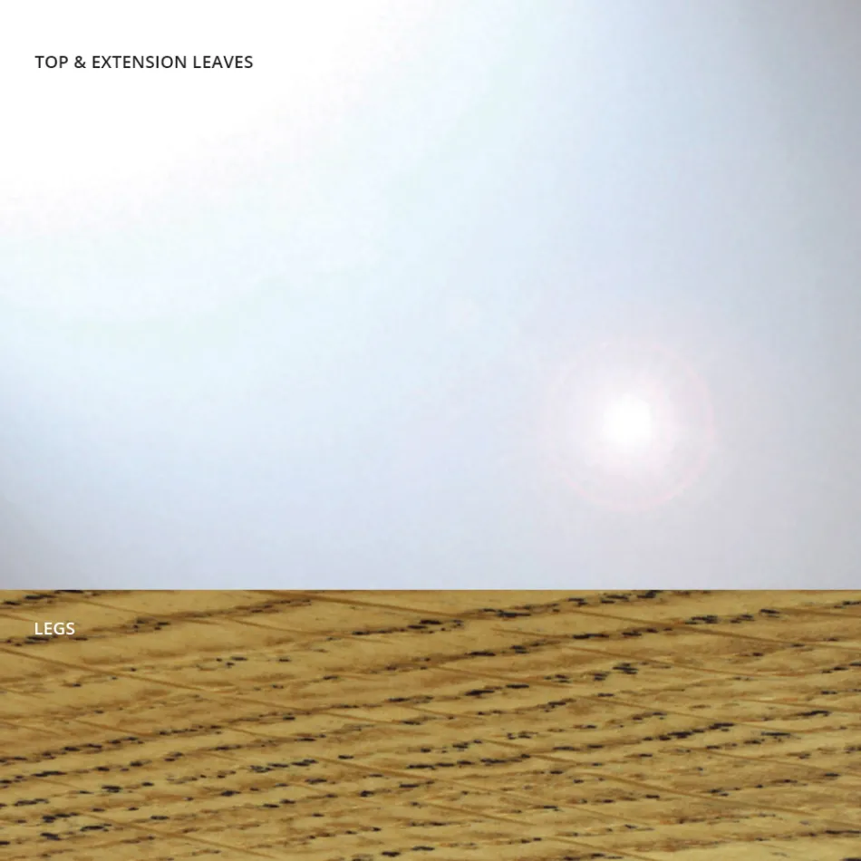 Table à manger extensible jusqu'à 280 cm en verre fabriquée en Italie - Antimo Viadurini