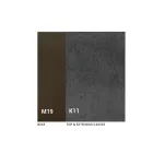 Table de salle à manger extensible jusqu'à 280 ou 298 cm avec plateau en céramique - Nomia Viadurini