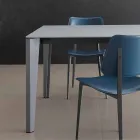 Table à manger extensible jusqu'à 290 cm en cristal Made in Italy - Polonio Viadurini