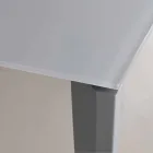 Table à manger extensible jusqu'à 290 cm en cristal Made in Italy - Polonio Viadurini