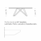 Table à manger extensible jusqu'à 300 cm en stratifié Made in Italy - Settimmio Viadurini