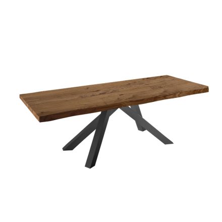 Table à manger extensible jusqu'à 300 cm en bois plaqué - Settimmio Viadurini