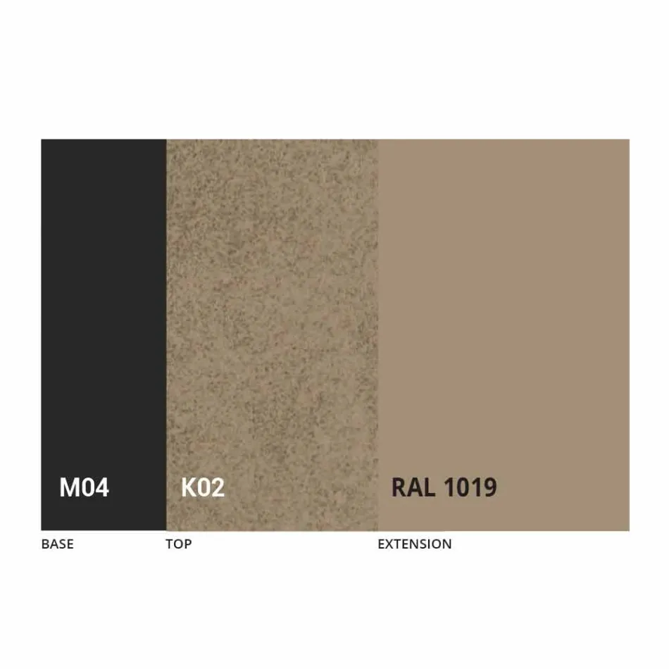 Table à manger extensible jusqu'à 310 cm en céramique Made in Italy - Pitagora Viadurini