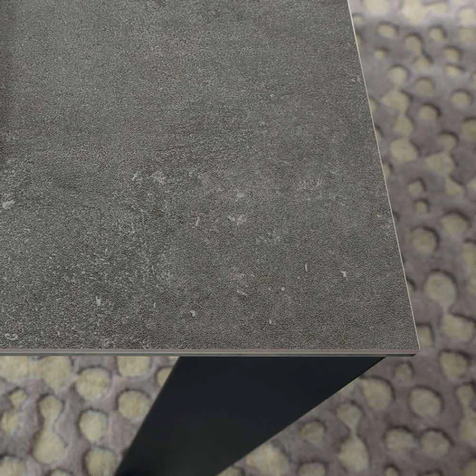 Table à manger extensible jusqu'à 310 cm en céramique Made in Italy - Pitagora Viadurini