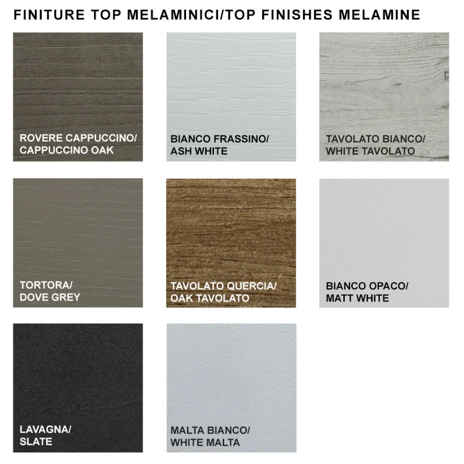 Table à manger extensible jusqu'à 310 cm en mélamine Made in Italy - Années 70 Viadurini