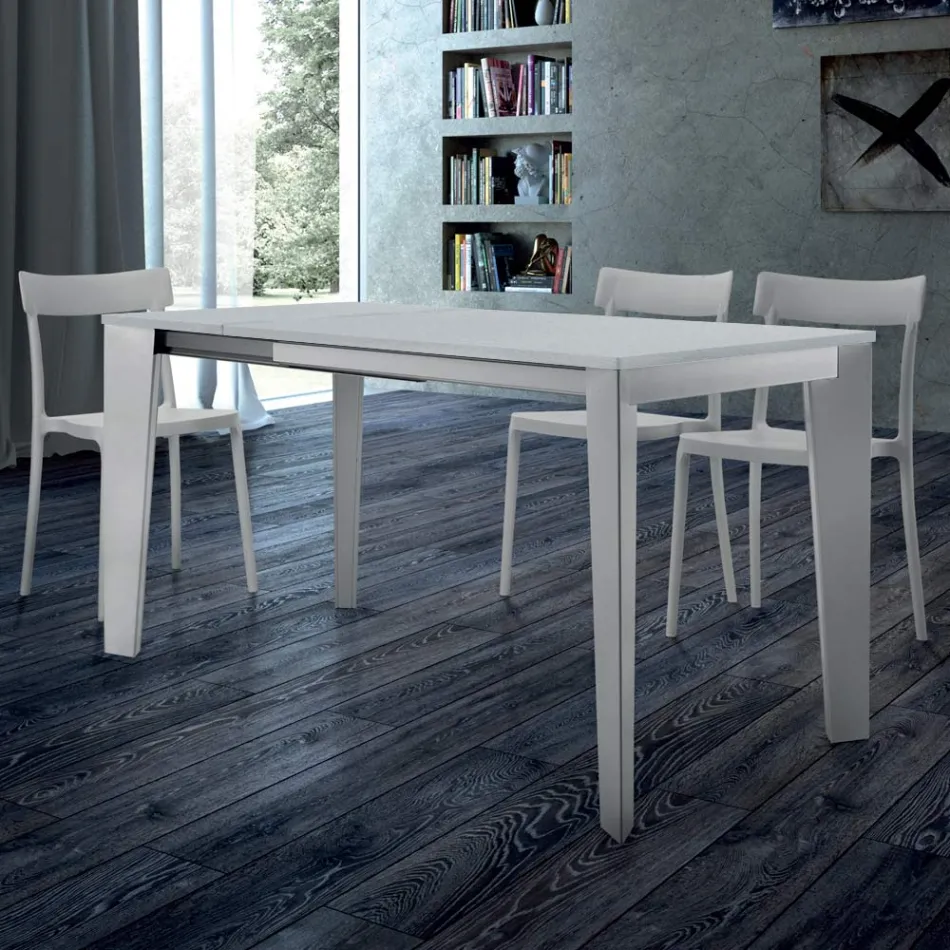 Table à manger extensible jusqu'à 310 cm en mélamine Made in Italy - Années 70 Viadurini