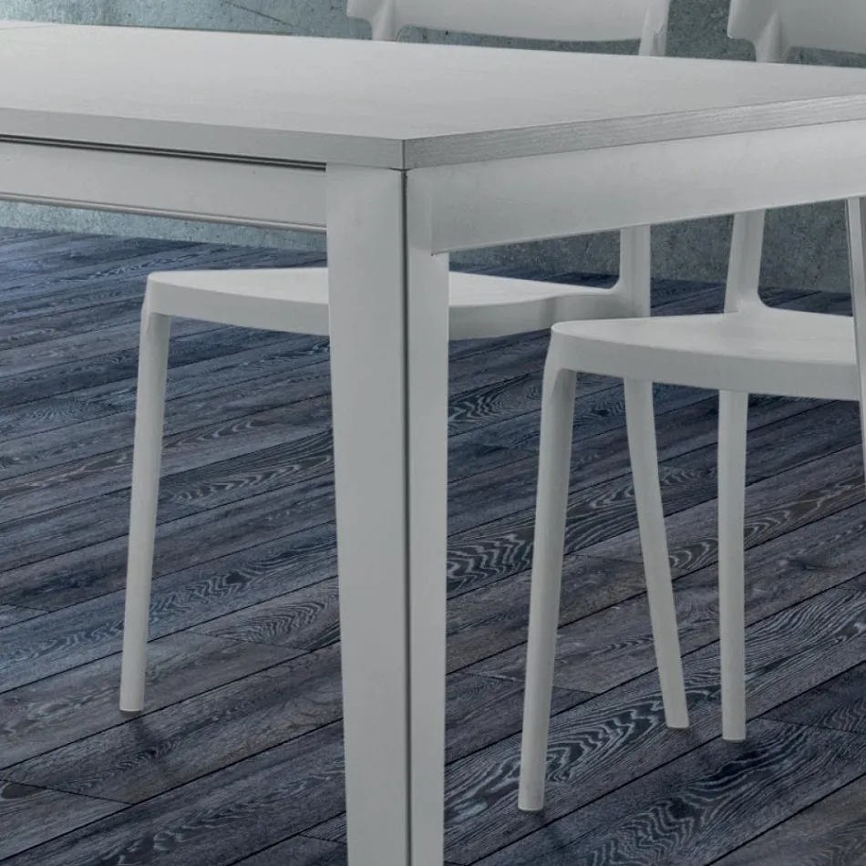 Table à manger extensible jusqu'à 310 cm en mélamine Made in Italy - Années 70 Viadurini