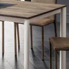 Table à manger extensible jusqu'à 334 cm Effet bois Made in Italy - Maltais Viadurini
