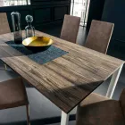 Table à manger extensible jusqu'à 334 cm Effet bois Made in Italy - Maltais Viadurini