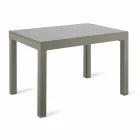 Table à manger extensible jusqu'à 350 cm en verre mélaminé et métal - Meryl Viadurini