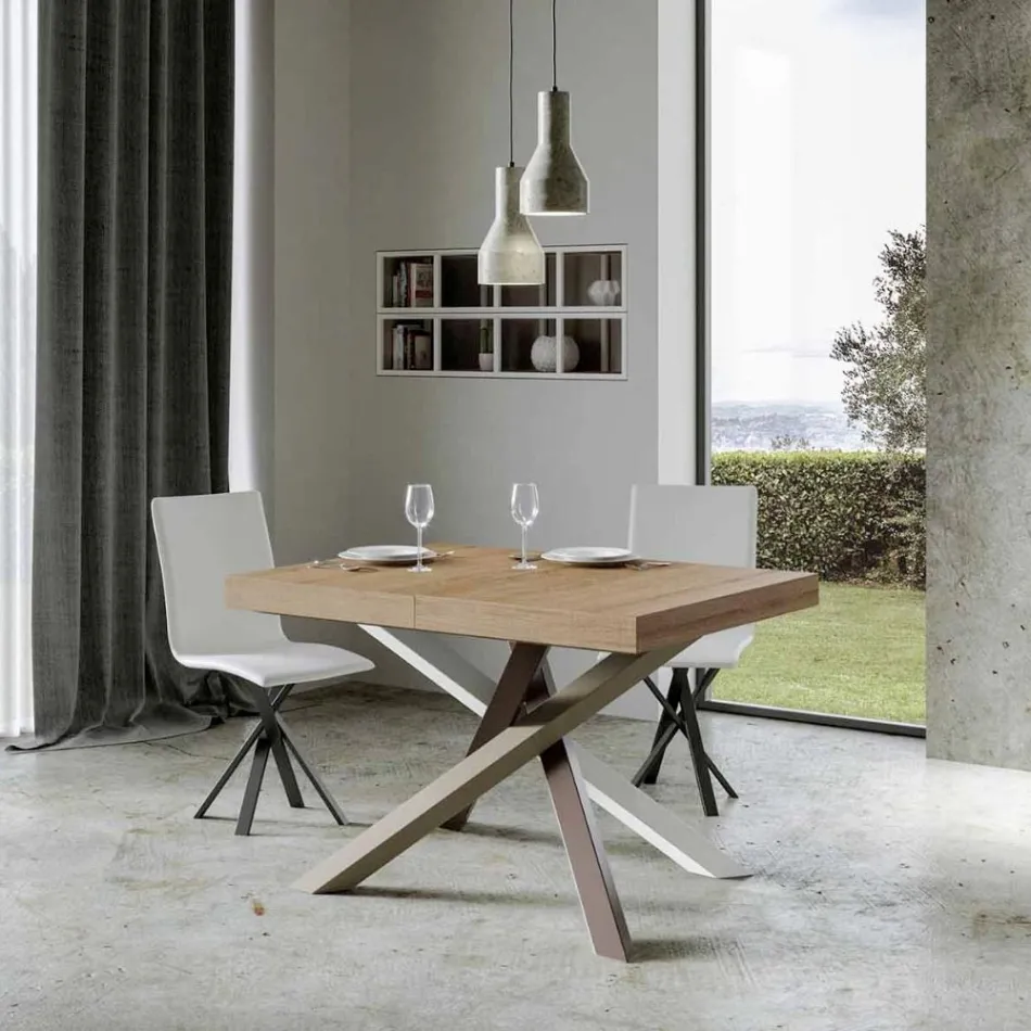 Table à manger extensible jusqu'à 440 cm de design Made in Italy - Rally Viadurini