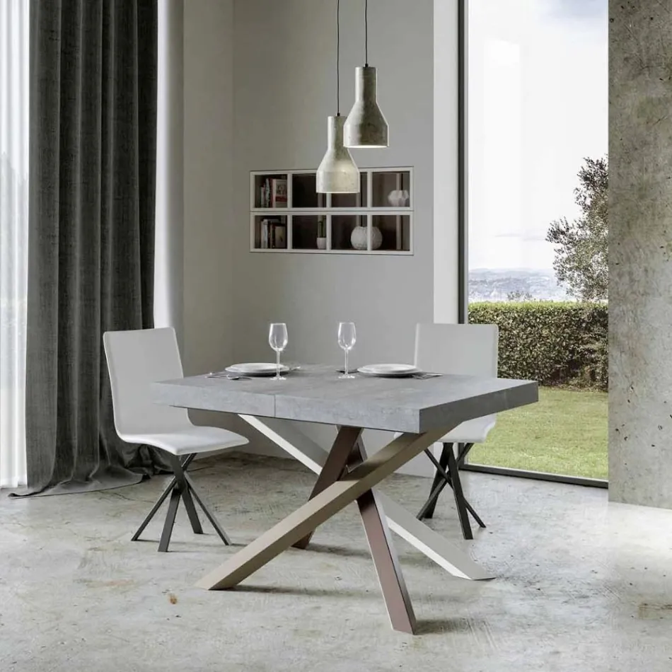Table à manger extensible jusqu'à 440 cm de design Made in Italy - Rally Viadurini