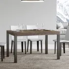 Table à manger extensible jusqu'à 440 cm en bois et fer fabriquée en Italie - Foxy Viadurini
