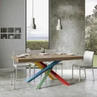 Table à manger extensible jusqu'à 440 cm Plateau en bois Made in Italy - Boan Viadurini
