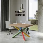 Table à manger extensible jusqu'à 440 cm Plateau en bois Made in Italy - Boan Viadurini