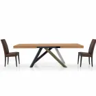 Table à manger extensible jusqu'à 450 cm en stratifié Made in Italy - Salentino Viadurini