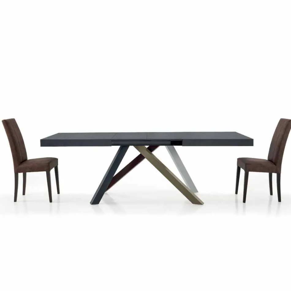 Table à manger extensible jusqu'à 450 cm en stratifié Made in Italy - Salentino Viadurini