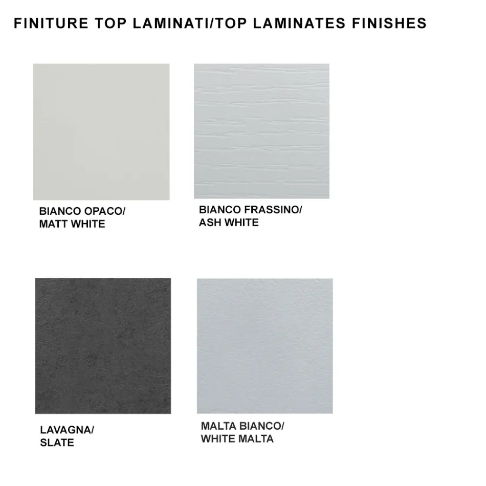 Table à manger extensible jusqu'à 450 cm en stratifié Made in Italy - Salentino Viadurini