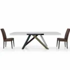Table à manger extensible jusqu'à 450 cm en stratifié Made in Italy - Salentino Viadurini
