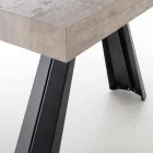 Table à manger extensible jusqu'à 500 cm avec plateau en mélamine - Raimondo Viadurini