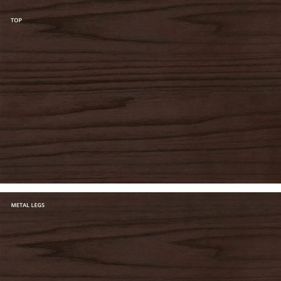 Table à manger extensible en bois de mélamine fabriqué en Italie, Oky Viadurini