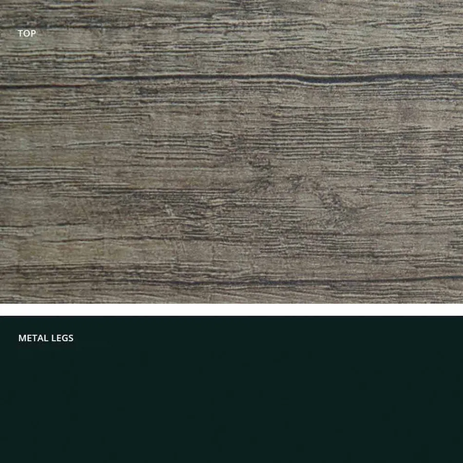 Table à manger extensible en mélaminé made in Italy, Dionigi Viadurini